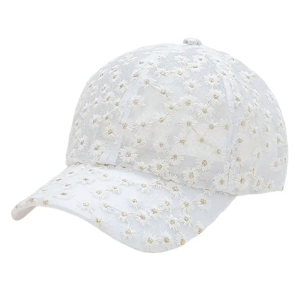 Floral Embroidered Baseball Cap